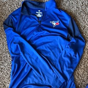 Fanatics bluejays Blue Quarter-Zip Pullover with Logo